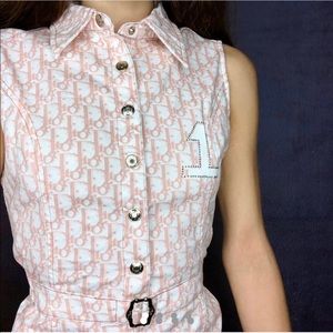 Vintage Christian Dior Monogrammed Dress